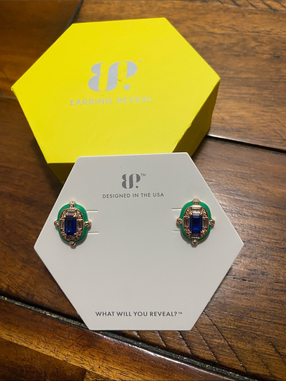 Bomb Party OG Originals Earrings - Burma Blue Spinel - Rose Gold